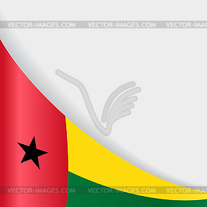 Фон флага Гвинеи-Бисау. - стоковый клипарт