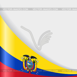 Ecuadorian flag background.  - vector clip art