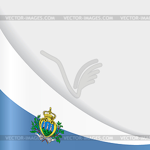 San Marino flag background.  - vector image