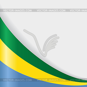 Gabon flag background.  - color vector clipart