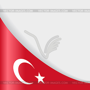 Turkish flag background.  - vector clip art