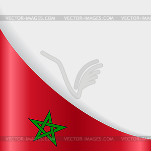 Moroccan flag background.  - vector image