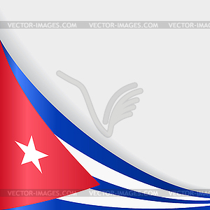 Cuban flag background.  - vector image