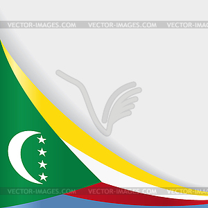 Comoros flag background.  - vector clipart