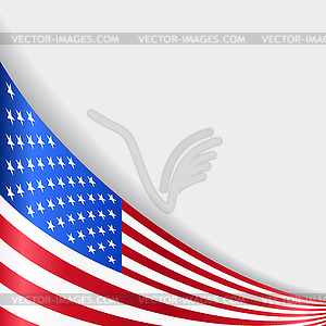 American flag background.  - vector image