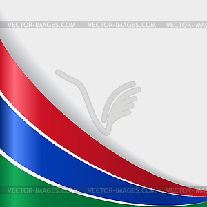 Gambian flag background.  - vector image