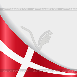 Danish flag background.  - vector clipart