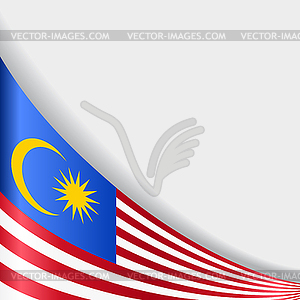 Malaysian flag background.  - vector clipart