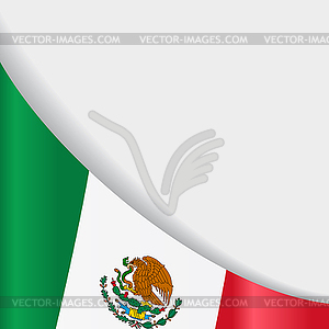 Mexican flag background.  - vector clipart