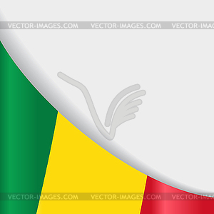 Malian flag background.  - vector clipart