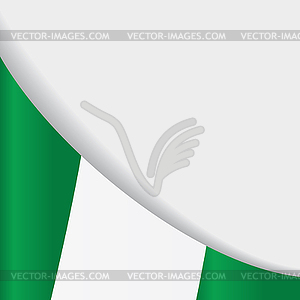 Nigerian flag background.  - vector image