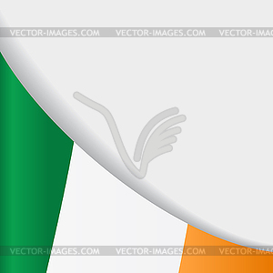 Irish flag background.  - color vector clipart