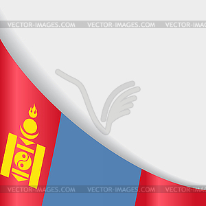 Mongolian flag background.  - vector image