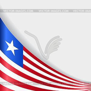 Liberian flag background.  - vector clip art