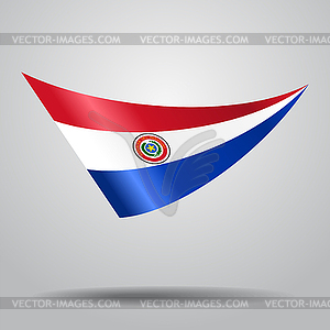 Paraguayan flag background.  - vector image