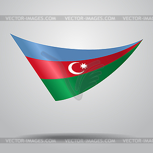 Azerbaijani flag background.  - vector clipart