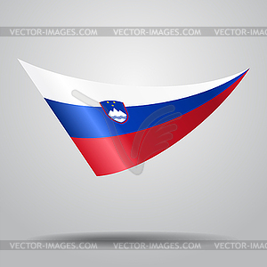 Slovenian flag background.  - vector image