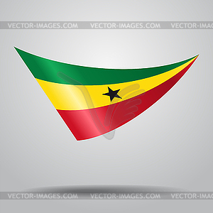 Ghanayan flag background.  - vector image