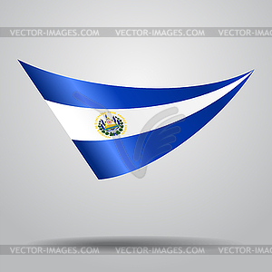 El Salvador flag background.  - vector clipart