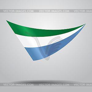 Sierra Leone flag background.  - vector clipart