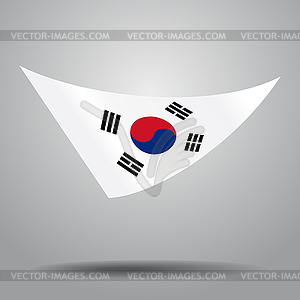 South Korean flag background.  - royalty-free vector image