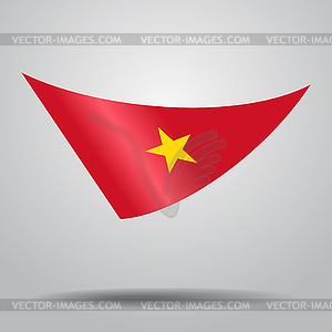 Vietnamese flag background.  - vector clipart