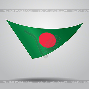 Bangladeshi flag background.  - vector image