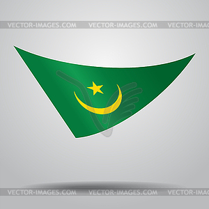 Mauritanian flag background.  - vector EPS clipart