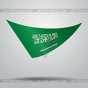 Saudi Arabian flag background.  - vector clipart