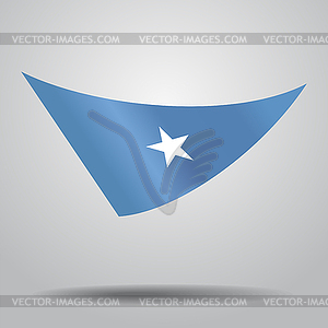 Фон сомалийского флага. - стоковый векторный клипарт