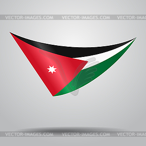 Фон иорданского флага. - векторный дизайн