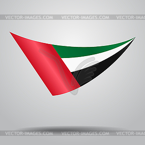 United Arab Emirates flag background.  - vector clipart