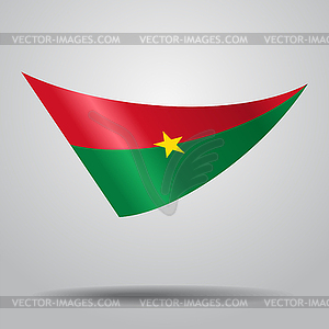 Burkina Faso flag background.  - vector image