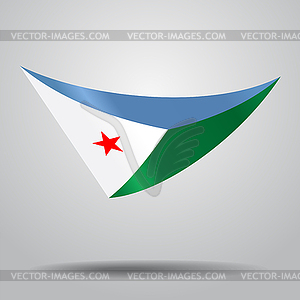 Djibouti flag background.  - vector image