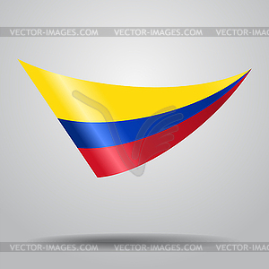 Colombian flag background.  - vector clip art