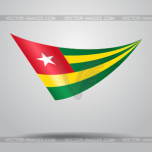 Togolese flag background.  - vector image