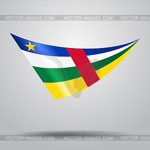 Central African Republic flag background.  - vector EPS clipart