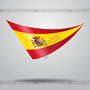 Spanish flag background.  - vector clip art