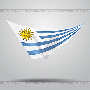 Uruguayan flag background.  - vector clipart