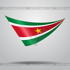 Surinamese flag background.  - vector clipart