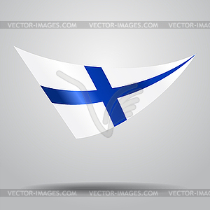 Finnish flag background.  - vector clipart