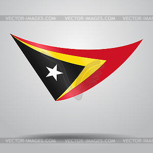 Timor-Leste flag background.  - vector image