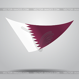 Qatari flag background.  - vector clipart