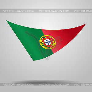 Portuguese flag background.  - vector EPS clipart