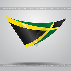 Jamaican flag background.  - vector image