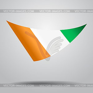 Ivorian flag background.  - vector image