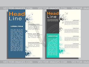 Flyers report brochure cover book portfolio design - vector EPS clipart