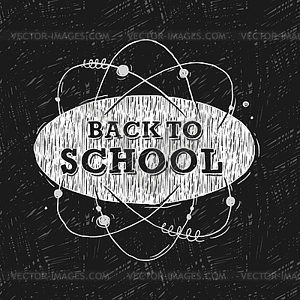 Back to school, background - vector image