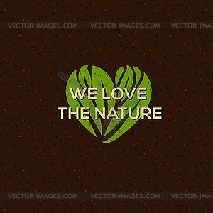 Organic food logo, emblem for natural food, drink - vector image