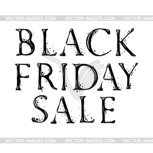 Black Friday sale design - vector EPS clipart